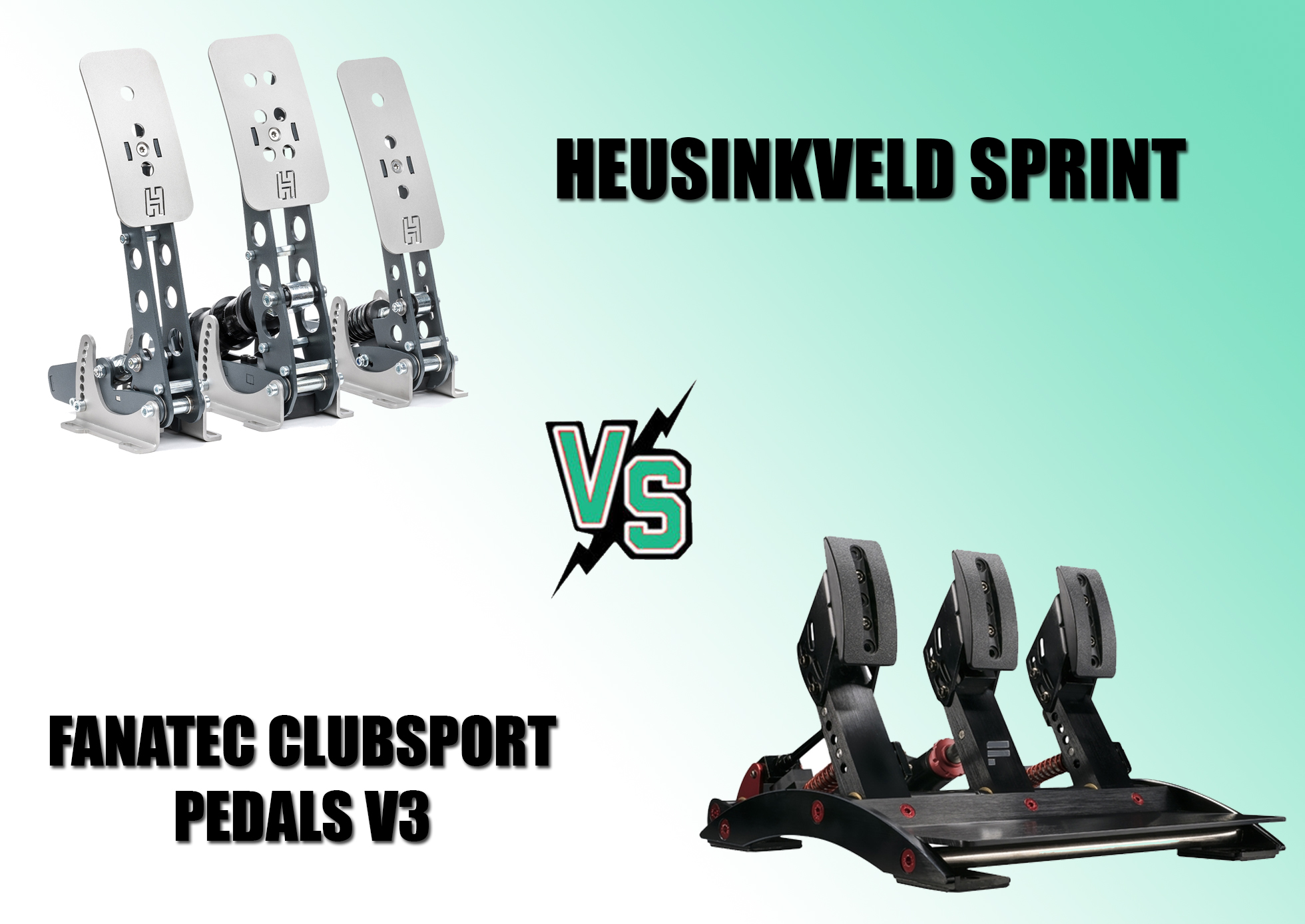 Notre test et avis objectifs des deux pédaliers heusinkveld sprint ou fanatec clubsport pedals v3 pour le sim racing