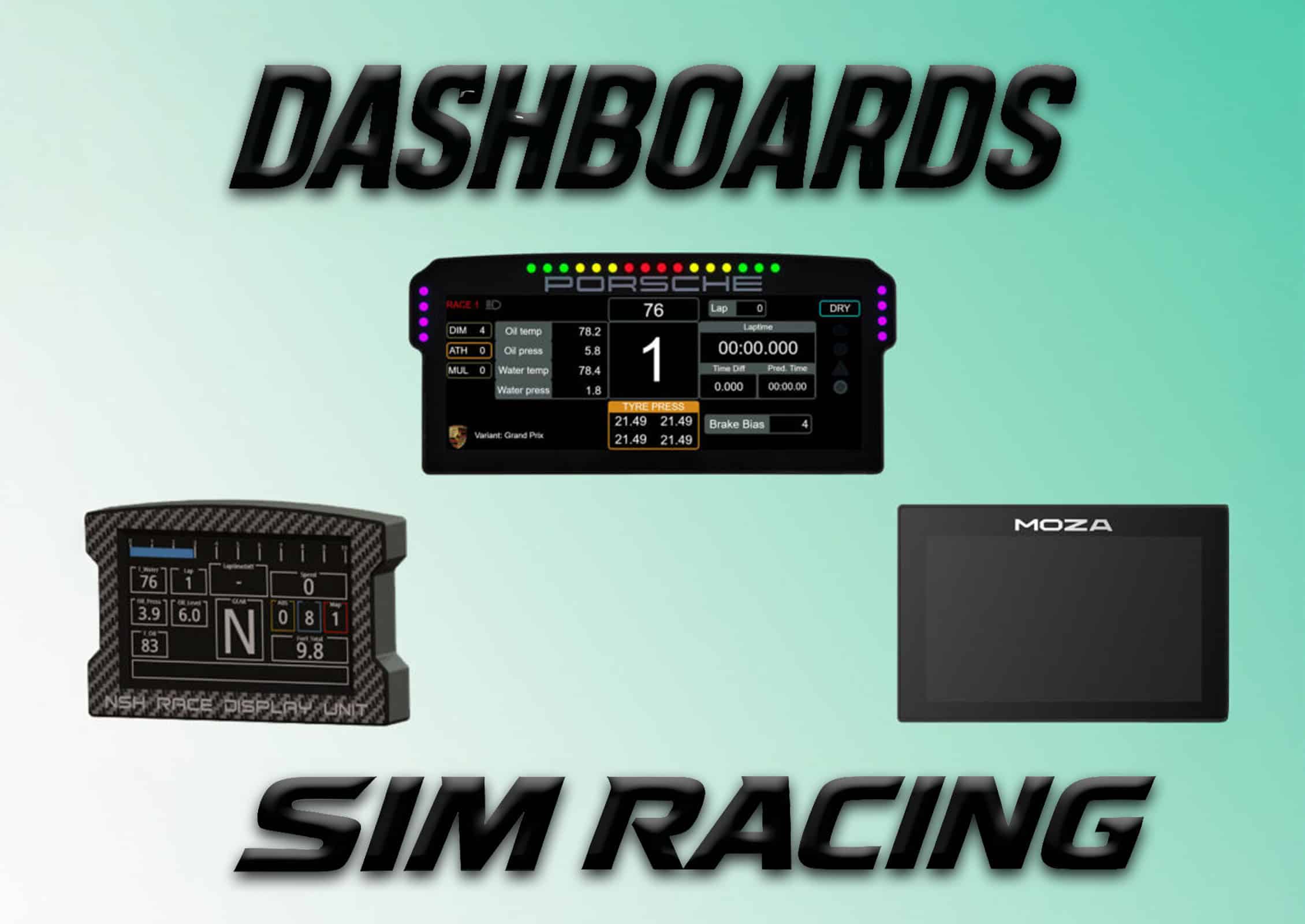 Les meilleurs tableaux de bords pour le Sim Racing