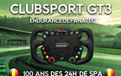 Fanatec and the 24h de Spa: Discover the limited edition ClubSport GT3 Endurance wheel