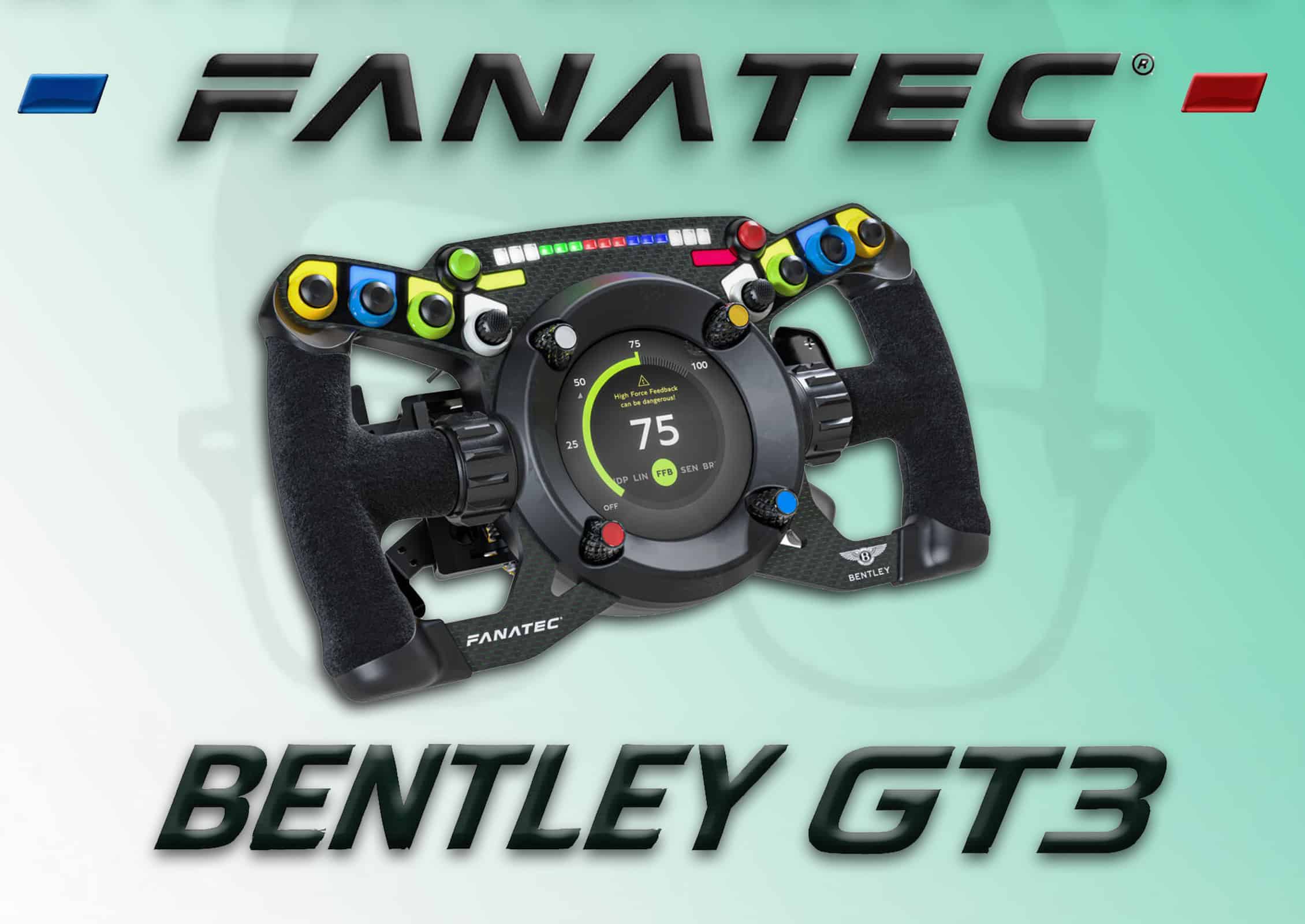 Le volant Fanatec Bentley GT3 pour le sim racing