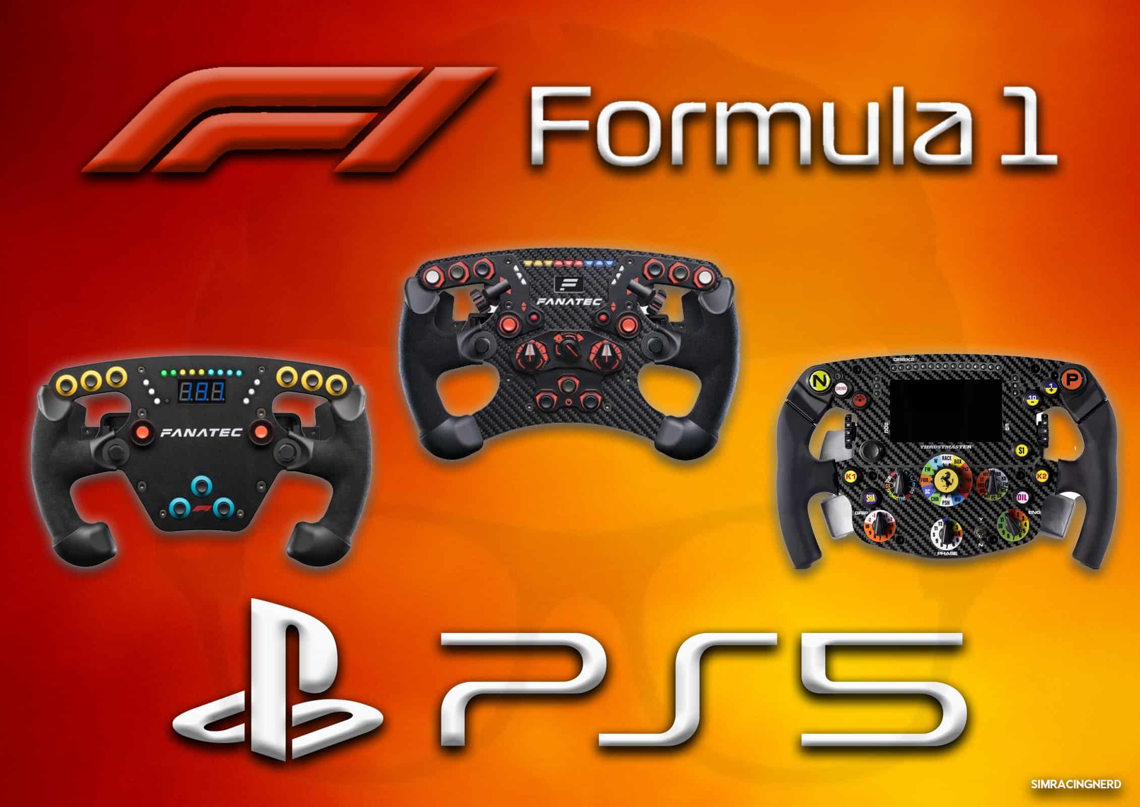 Les meilleurs volants F1 sur PS5 sim racing