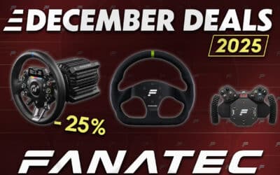 Fanatec December Deals 2025: New discounts up to -25%.